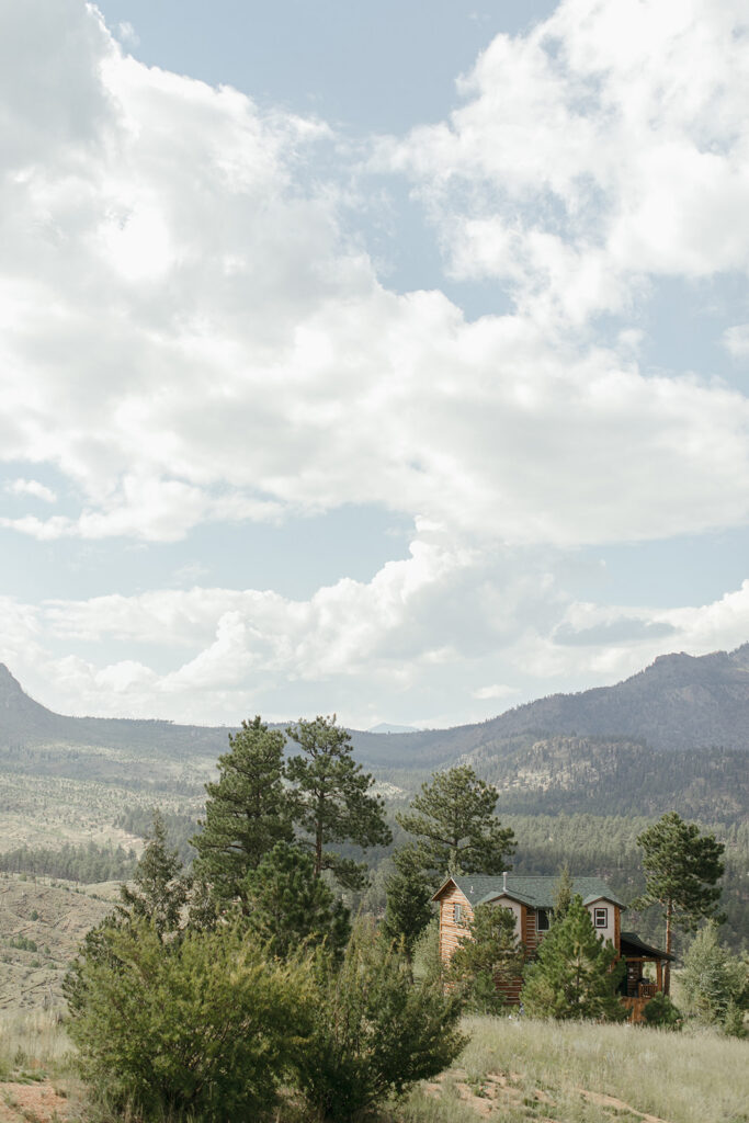 View from Pikes Peak Ranch Ceremony Site in Woodland Park Colorado